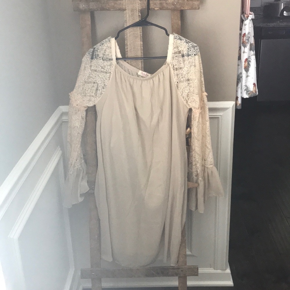 Beige Boho dress